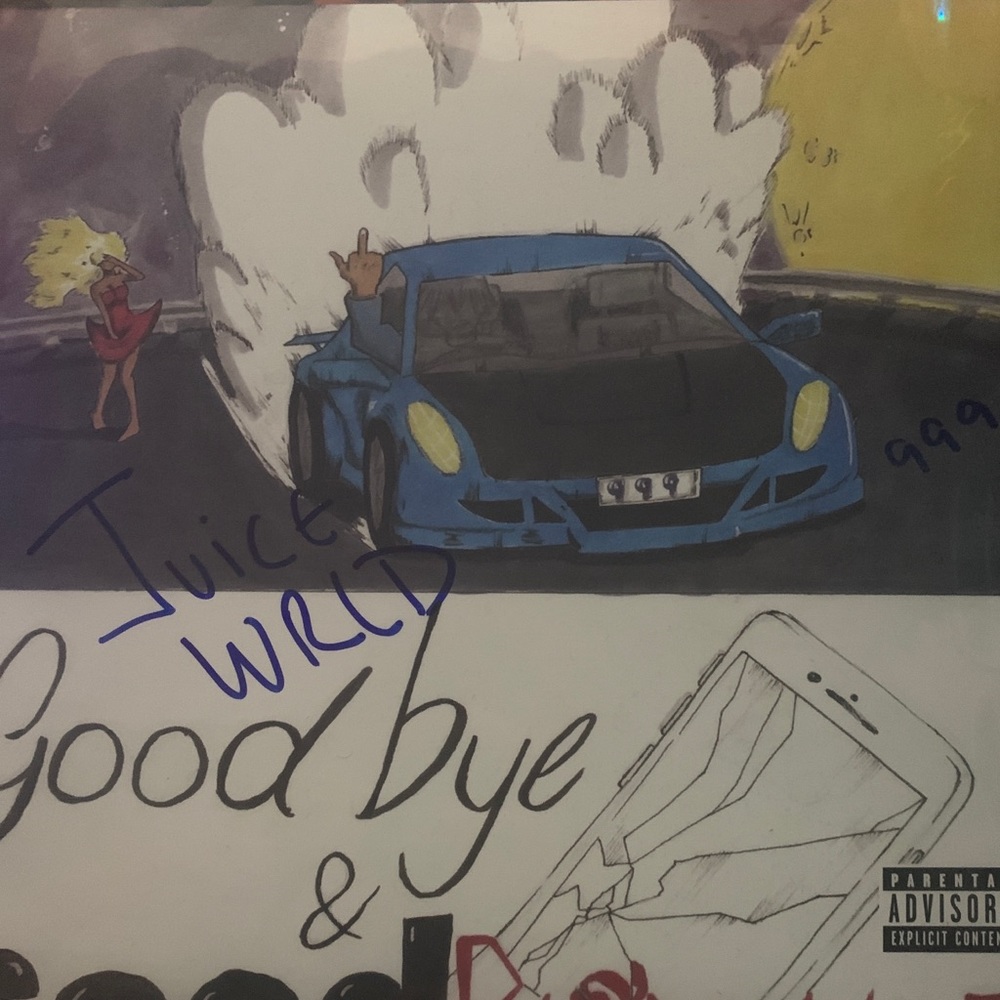 Juice wrld signed gbgr vinyl